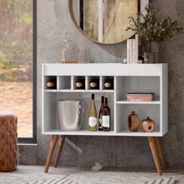 Aparador Buffet New Odin com Adega Branco – EJ Móveis