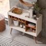 Aparador Buffet New Odin com Adega Off White/Freijó – EJ Móveis