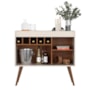 Aparador Buffet New Odin com Adega Off White/Freijó – EJ Móveis