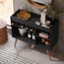 Aparador Buffet New Odin com Adega Preto – EJ Móveis