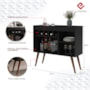 Aparador Buffet New Odin com Adega Preto – EJ Móveis
