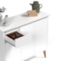 Aparador Buffet Veneza 3 Portas 1 Gaveta Branco – EJ Móveis
