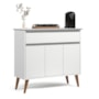 Aparador Buffet Zeus 3 Portas 1 Gaveta Branco – EJ Móveis