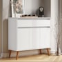 Aparador Buffet Zeus 3 Portas 1 Gaveta Branco – EJ Móveis