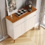 Aparador Buffet Zeus 3 Portas 1 Gaveta Off White/Freijó – EJ Móveis