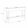 Aparador Fiero e Mesa de Centro Liz Off White/Champanhe – HB Móveis