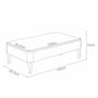 Aparador Fiero e Mesa de Centro Liz Off White/Champanhe – HB Móveis