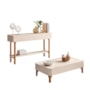 Aparador Fiero e Mesa de Centro Liz Off White – HB Móveis