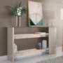 Aparador Frizz com Tampo de Vidro - Madetec Calacata/Off White