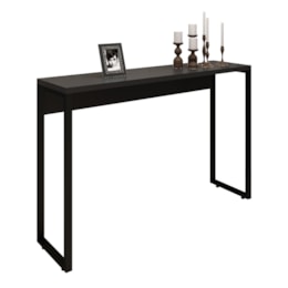 Aparador para Sala de Estar Office Industrial 120 Preto - PR Móveis