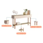 Aparador Sala de Estar Fiero Off White/Champanhe – HB Móveis