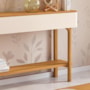 Aparador Sala de Estar Fiero Off White/Cinamomo – HB Móveis