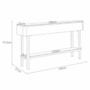 Aparador Sala de Estar Fiero Off White/Cinamomo – HB Móveis