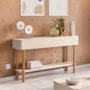 Aparador Sala de Estar Fiero Off White – HB Móveis