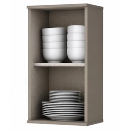 Armário Aéreo 1 Porta 35cm Connect Off White - Móveis Henn