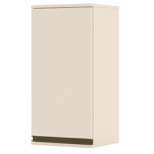 Armário Aéreo 1 Porta 35cm Connect Off White - Móveis Henn