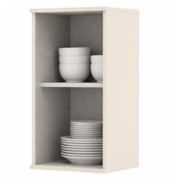 Armário Aéreo 1 Porta 35cm Connect Off White - Móveis Henn