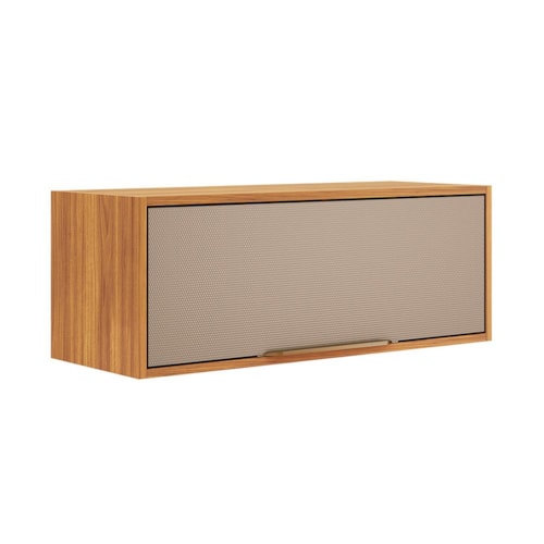 Armário Aéreo 1 Porta Basculante 80cm Plena Cinamon/Nude Prime TX - Demóbile 