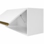 Armário Aéreo 1 Porta Basculante Kali Premium 80cm Branco - Nicioli 