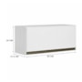 Armário Aéreo 1 Porta Basculante Kali Premium 80cm Branco - Nicioli 