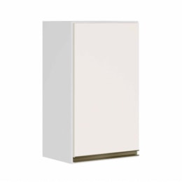 Armário Aéreo 1 Porta Kali Premium 30cm Branco/Off White - Nicioli Armário Aéreo 1 Porta Kali Premium 30cm Branco/Off White - Nicioli