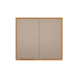 Armário Aéreo 2 Portas 80cm Plena Cinamon/Nude Prime TX - Demóbile 