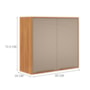 Armário Aéreo 2 Portas 80cm Plena Cinamon/Nude Prime TX - Demóbile 