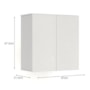 Armário Aéreo 2 Portas Branco – EJ Móveis