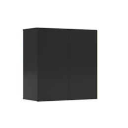 Armário Aéreo 2 Portas Preto – EJ Móveis