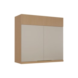 Armário Aéreo 2 Portas Realeza Premium 80cm Greige - Nesher