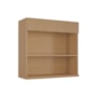 Armário Aéreo 2 Portas Realeza Premium 80cm Titânio - Nesher