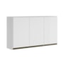 Armário Aéreo 3 Portas Kali Premium 120cm Branco - Nicioli 