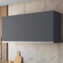 Armário Aéreo Andréia 120cm 3 Portas Cinza - AJL Móveis