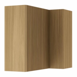 Armário Aéreo Canto Reto Rainha 92x52cm 2 Portas Nature - Nesher