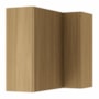 Armário Aéreo Canto Reto Rainha 92x52cm 2 Portas Nature - Nesher