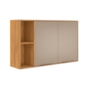 Armário Aéreo com Nichos 2 Portas 120cm Plena Cinamon/Nude Prime TX - Demóbile