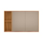 Armário Aéreo com Nichos 2 Portas 120cm Plena Cinamon/Nude Prime TX - Demóbile