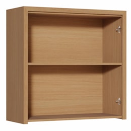 Armário Aéreo Condessa 80cm 2 Portas Carvalho/Greige - Nesher