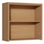 Armário Aéreo Condessa 80cm 2 Portas Carvalho/Greige - Nesher