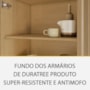 Armário Aéreo Condessa 80cm 2 Portas Carvalho/Greige - Nesher