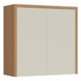 Armário Aéreo Condessa 80cm 2 Portas Carvalho/Greige - Nesher