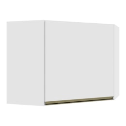Armário Aéreo de Canto Dinamarca 1 Porta Branco - Indékes