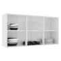 Armário Aéreo Dinamarca 120cm 3 Portas Branco - Indékes