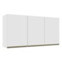 Armário Aéreo Dinamarca 120cm 3 Portas Branco - Indékes