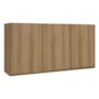 Armário Aéreo Dinamarca 120cm 3 Portas Castani - Indékes
