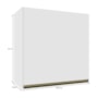 Armário Aéreo Dinamarca 60,7cm Branco 1 Porta - Indékes