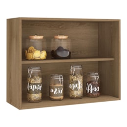 Armário Aéreo Dinamarca 80cm 2 Portas Castani - Indékes 