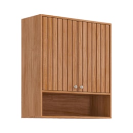 Armário Aéreo Divina 80cm 2 Portas Cinamomo com Nicho - MGM Armário Aéreo Divina 80cm 2 Portas Cinamomo com Nicho - MGM