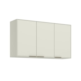 Armário Aéreo Fineze 120cm 3 Portas Areia – Henn