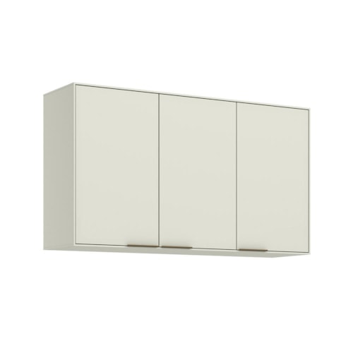 Armário Aéreo Fineze 120cm 3 Portas Areia – Henn